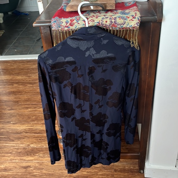 Dynamite Blue Floral Blazer - Picture 3 of 5